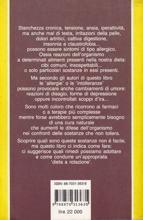 Le intolleranze alimentari