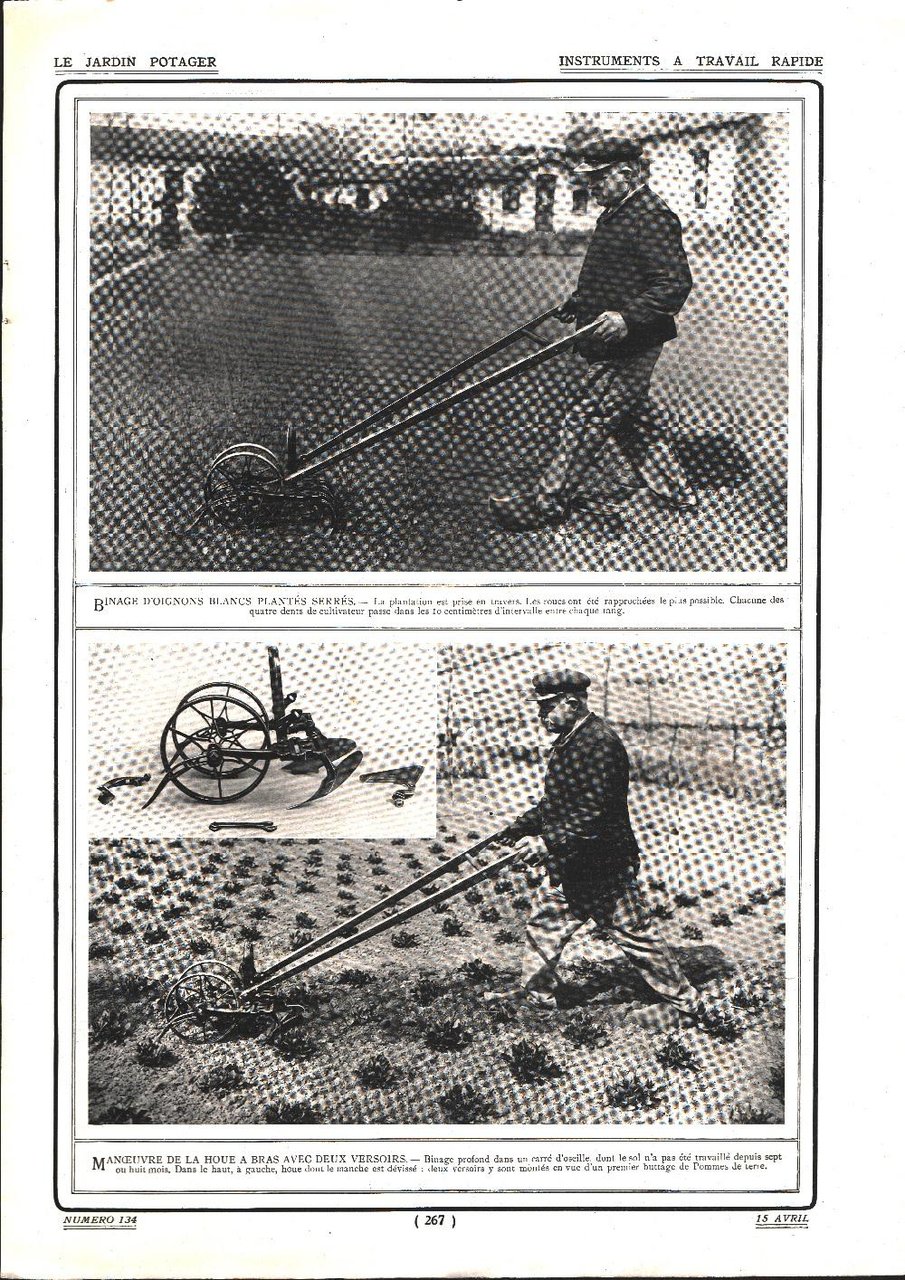Le jardin potager. Instruments a travail rapide. Stampa 1912 | Immagine principale
