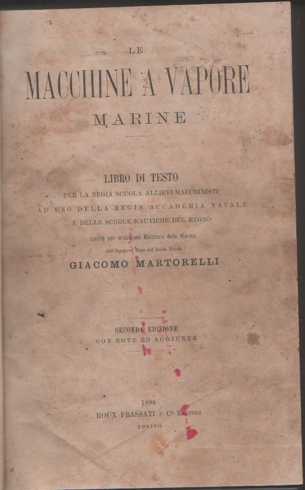 Le macchine a vapore marine - Giacomo Martorelli | Immagine principale