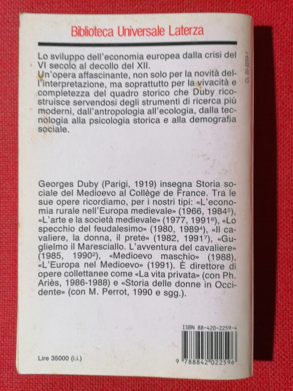 Le Origini dell'Economia Europea - Libro Duby Storia del Medioevo …