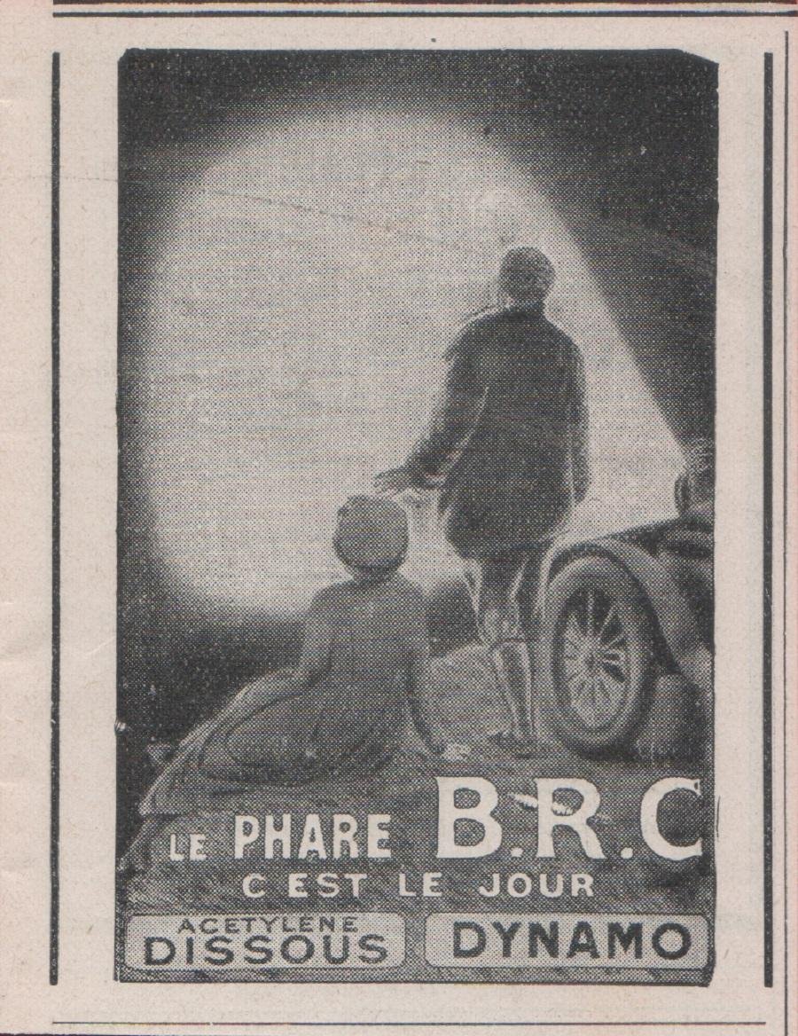 Le phare BRC c'est le jour. Advertising 1912 | Immagine principale