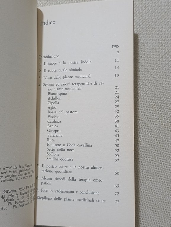 Le Piante Medicinali e il Cuore