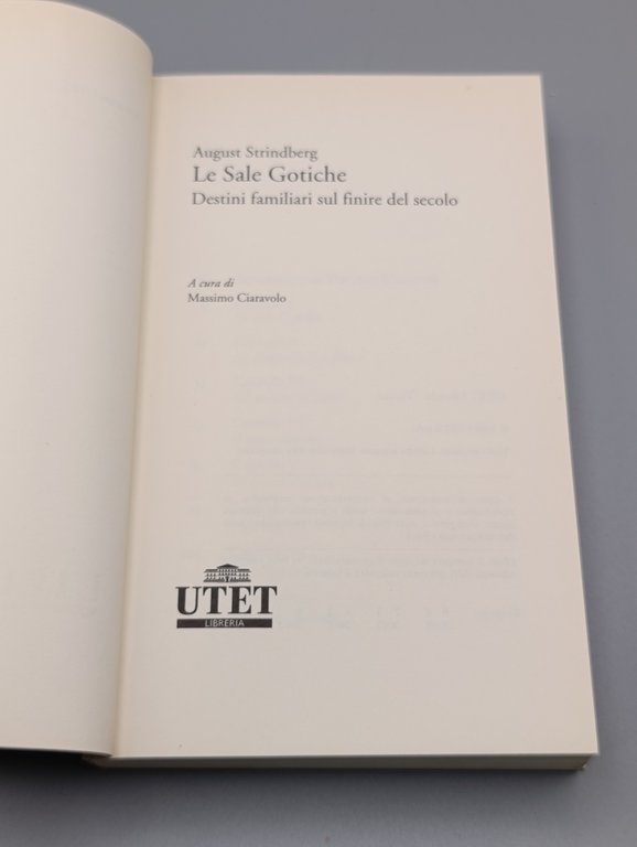 Le sale gotiche. Destini familiari sul finire del secolo