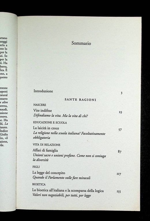 Le sante ragioni. Dal nascere al morire. La Mano della …