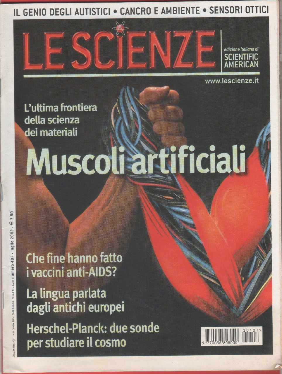 Le Scienze (American scientific). n. 407, luglio 2002 | Immagine principale