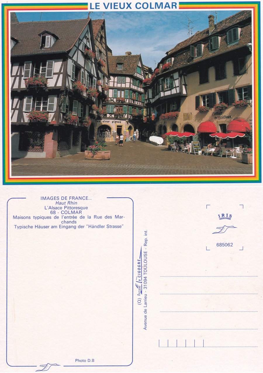 Le vieux Colmar. Maisons typiques. Non viaggiata | Immagine principale