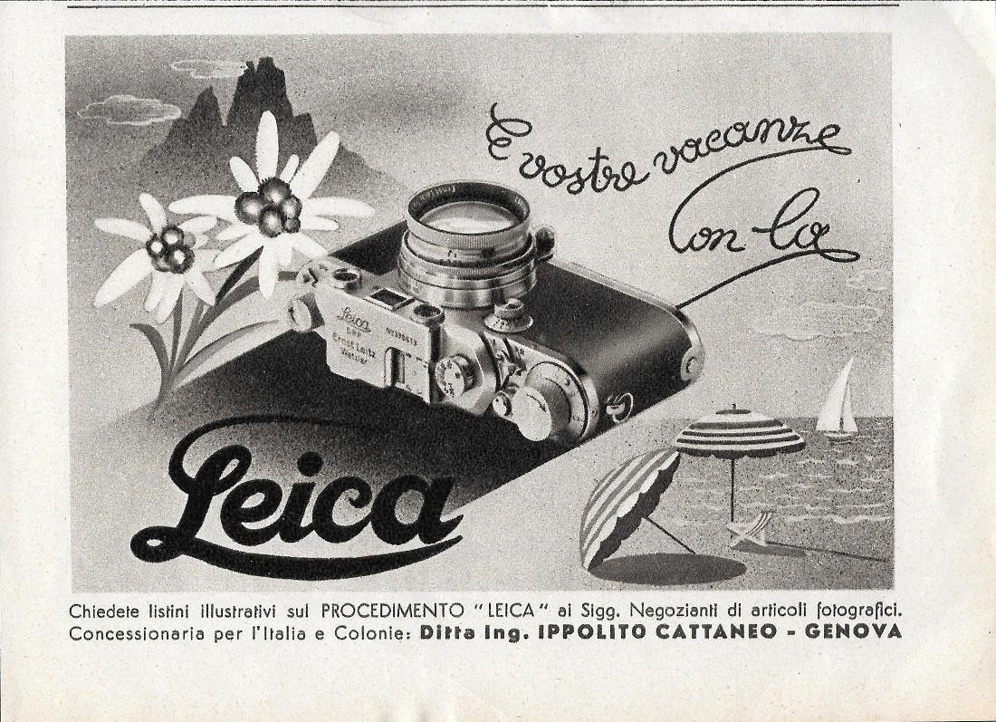 Le vostre vacanze con la Leica. Advertising 1942 | Immagine principale