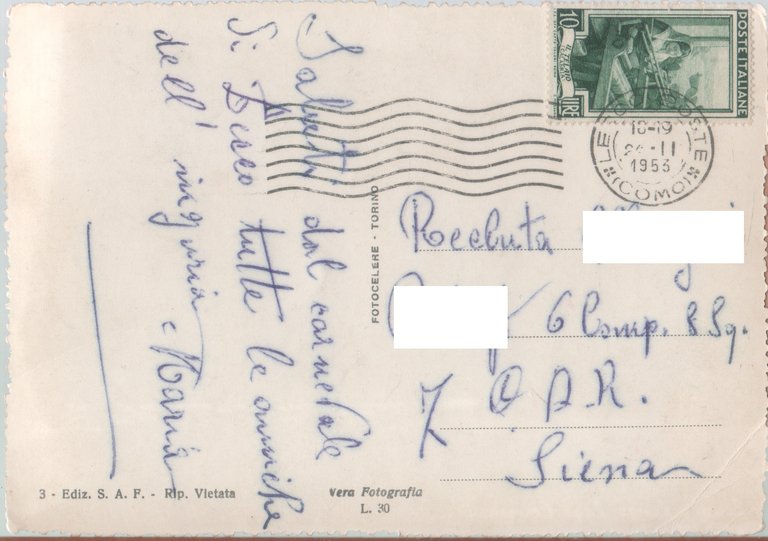 Lecco. Lungolago Cermenati. Viaggiata 1953 | Immagine Gallery 2