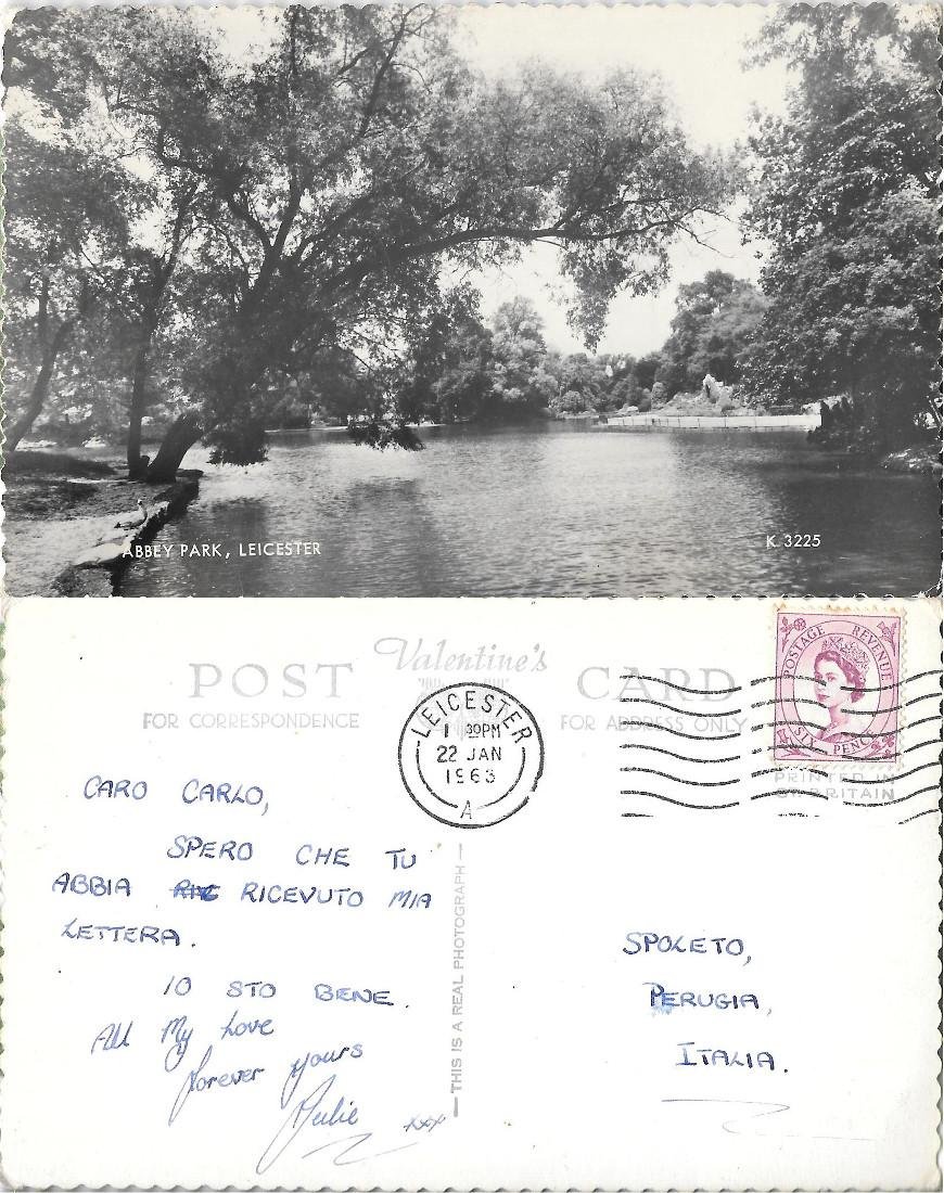 Leicester. Abbey Park. Viaggiata 1963 | Immagine principale