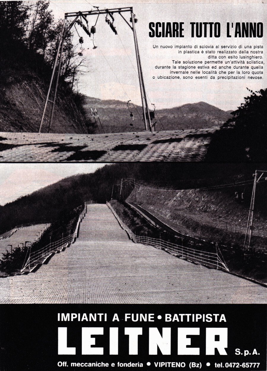 Leitner sciare tutto l'anno. Sciovia su pista in plastica. Advertising … | Immagine principale