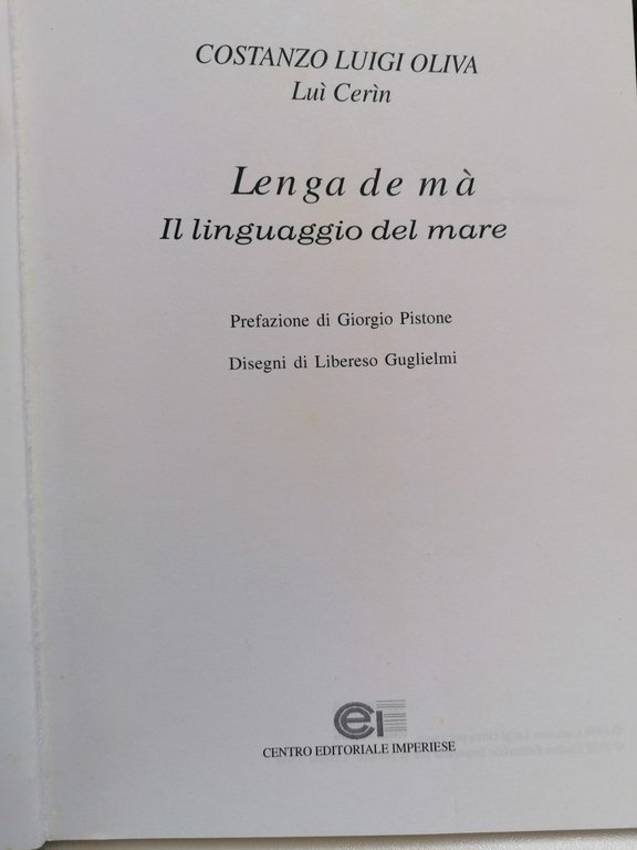 Lenga De Ma' Libro Il Linguaggio Del Mare Il Mare …
