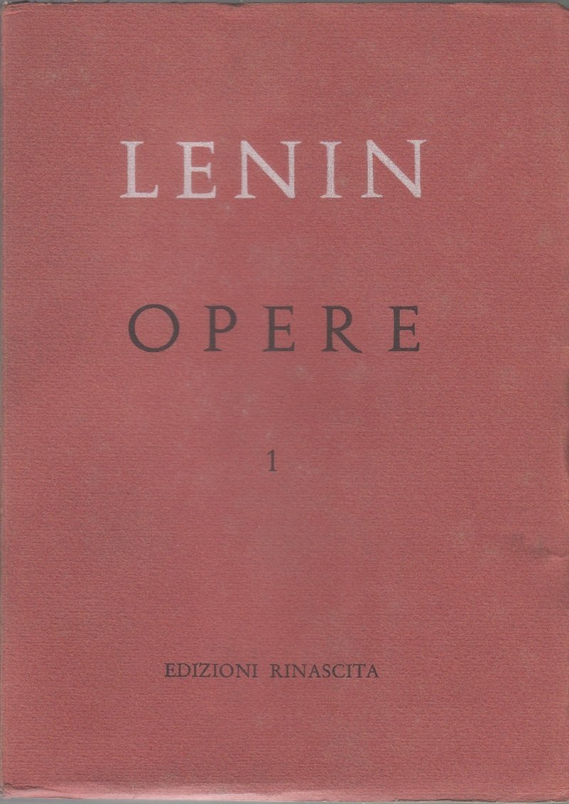 Lenin, Opere complete. Vol. 1 1893/1894 | Immagine principale
