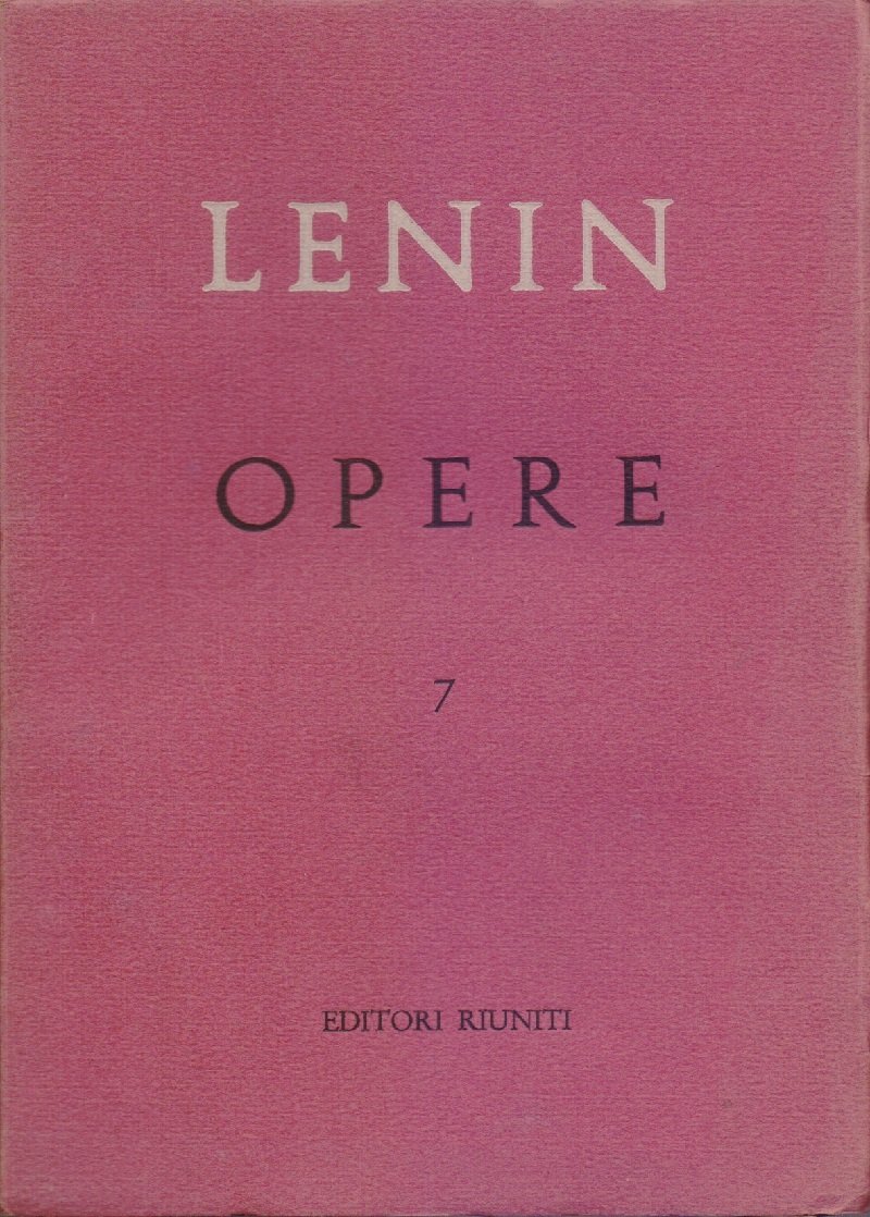 Lenin, Opere complete. Vol. 7 sett. 1903/dic 1904 | Immagine principale