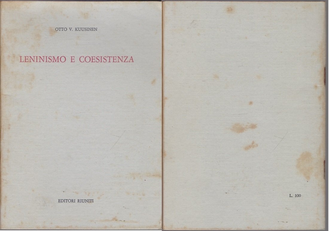 Leninismo e coesistenza - Otto V Kuusinen | Immagine principale