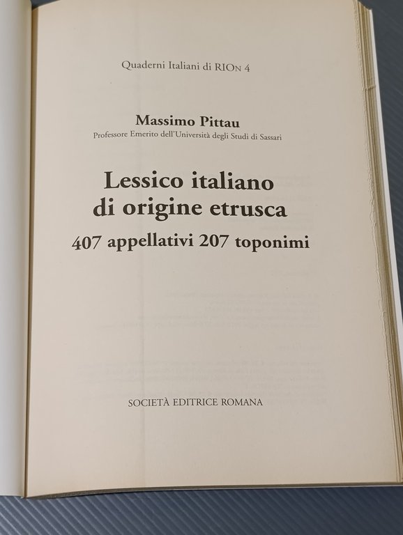 Lessico italiano di origine etrusca