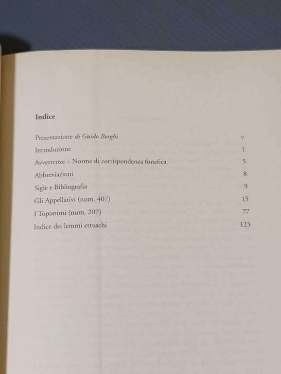 Lessico italiano di origine etrusca