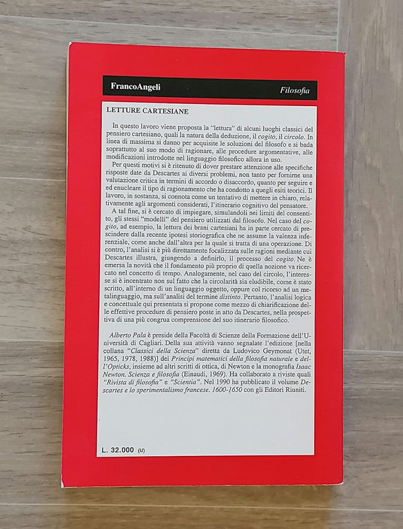 Letture Cartesiane - Alberto Pala, Libro Filosofia Franco Angeli 1997