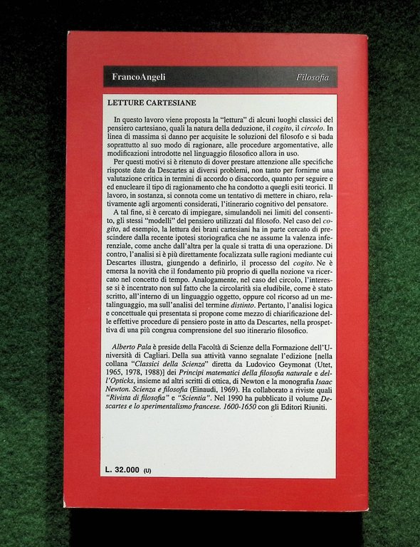 Letture Cartesiane - Alberto Pala, Libro Filosofia Franco Angeli 1997