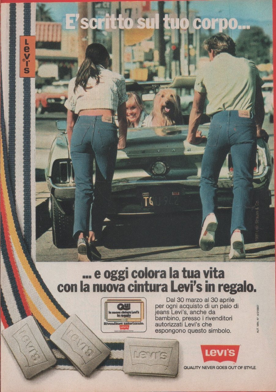 Levi's Jeans. Advertising 1981 | Immagine principale
