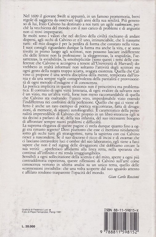 Lezioni americane. Sei proposte per il prossimo millennio | Immagine Gallery 2