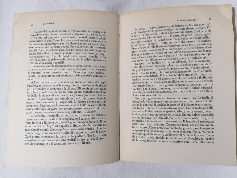 Libro AUTOBIOGRAFIA DI UNO SCHIAVO Miguel Barnet Einaudi 1968