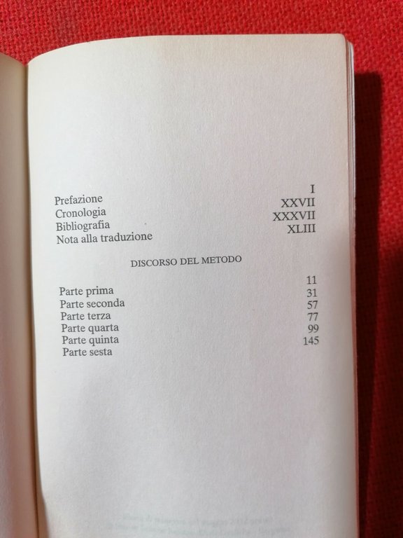 LIBRO DISCORSO DEL METODO Cartesio René Descartes Giambattista Gori - …