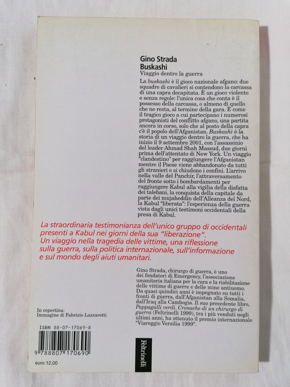 LIBRO Gino Strada Buskashì Viaggio dentro la guerra - Feltrinelli …