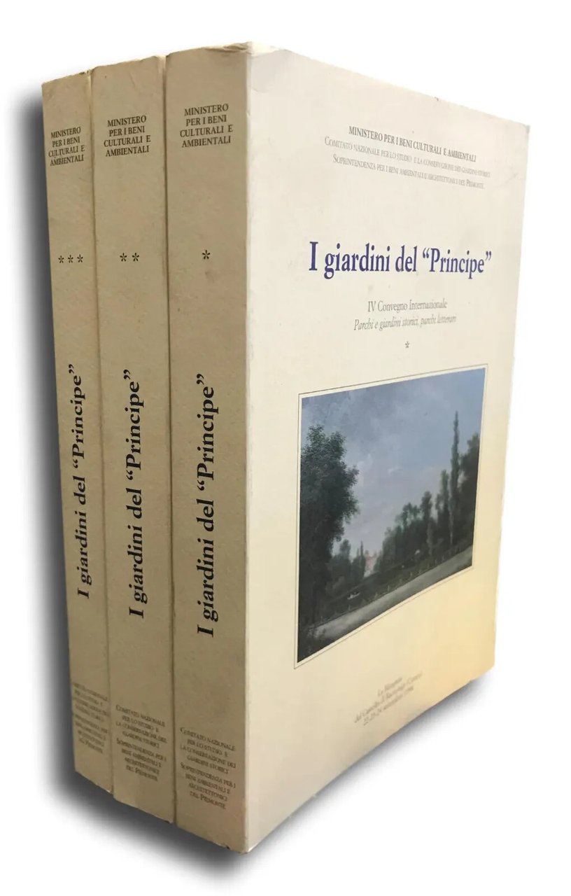 Libro I giardini del Principe, convegno parchi e giardini storici …