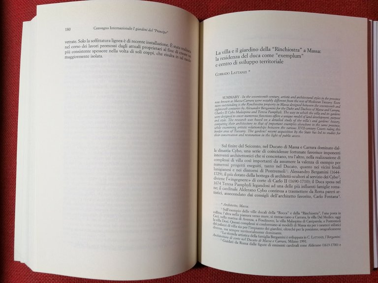 Libro I giardini del Principe, convegno parchi e giardini storici …