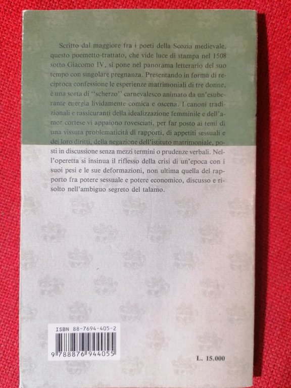 LIBRO Il trattato delle due donne maritate e della vedova …