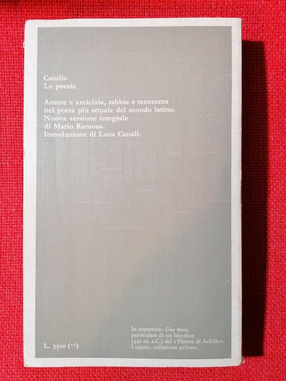 LIBRO LE POESIE CON TESTO A FRONTE - CATULLO - …