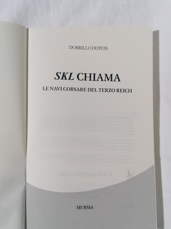 Libro SKL CHIAMA Dobrillo Dupuis le navi corsare del terzo …