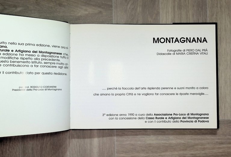 Libro su Montagnana, Paese Padova - Fotografie Dal Prà Testi …