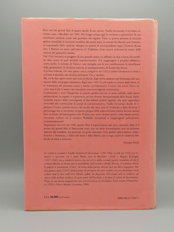 Libro Vita e Destino Vasilij Grossman Jaca Book Arte &amp; …