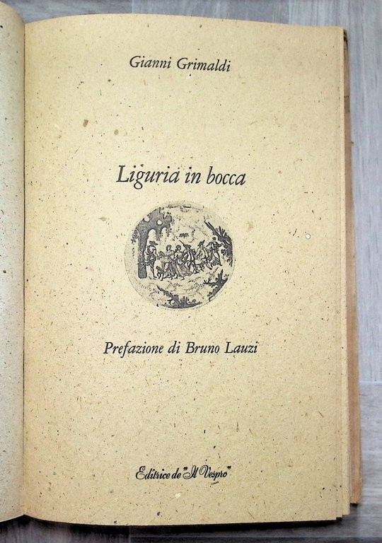 Liguria in Bocca Libro Ricette Grimaldi 1^ Edizione il Vespro …