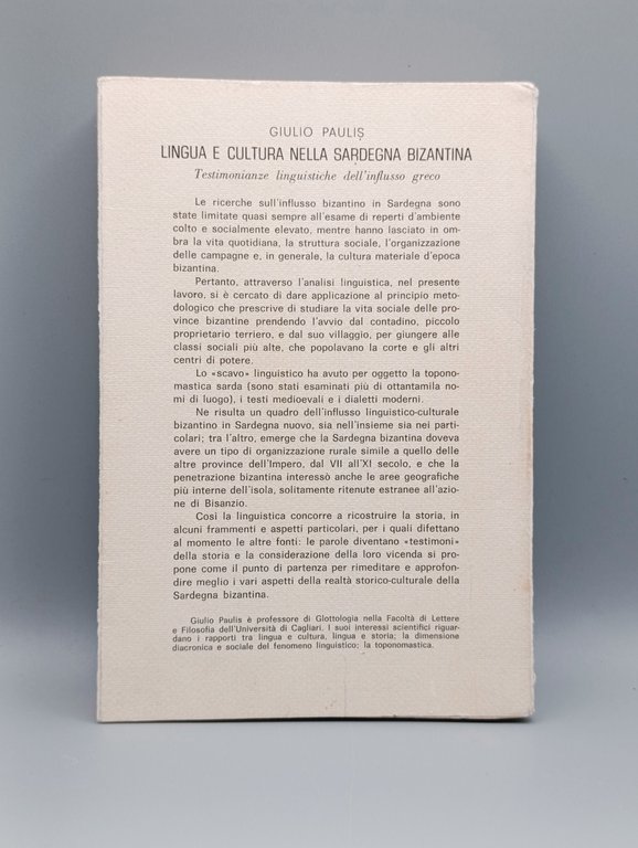 Lingua e Cultura nella Sardegna Bizantina. Testimonianze Linguistiche dell'Influsso Greco