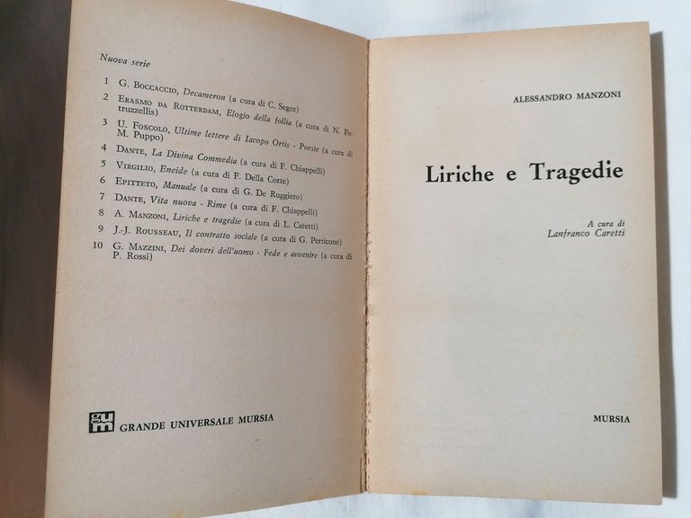 Liriche e tragedie
