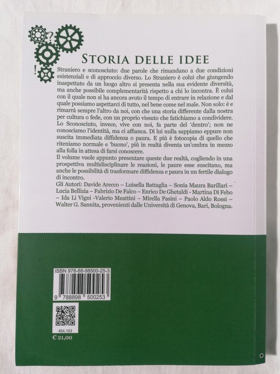 Lo Straniero Lo Sconosciuto I diversi volti dell'Alterità Libro Paolo …