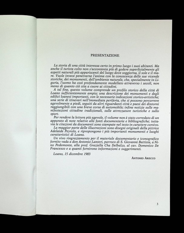 Loano Storia Monumenti Itinerari Turismo Libro Antonio Arecco con Pianta …