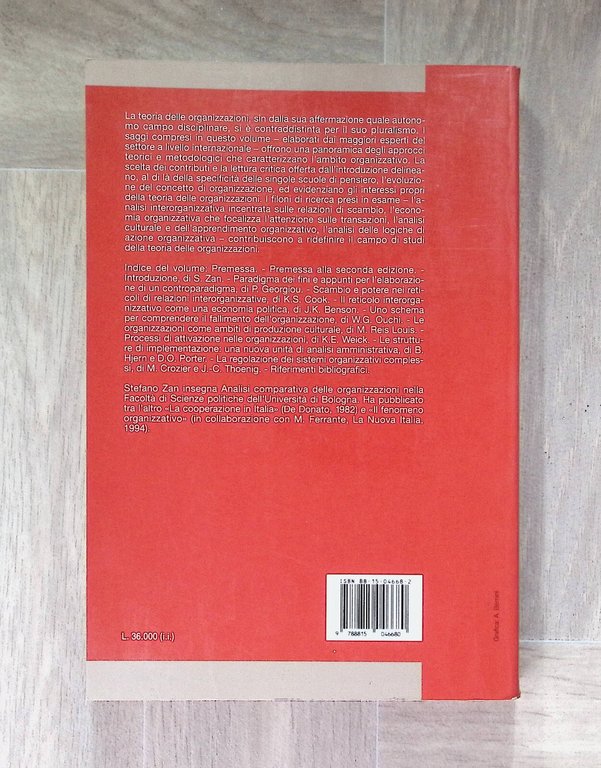 Logiche di Azione Organizzativa Libro Stefano Zan il Mulino Nuova …