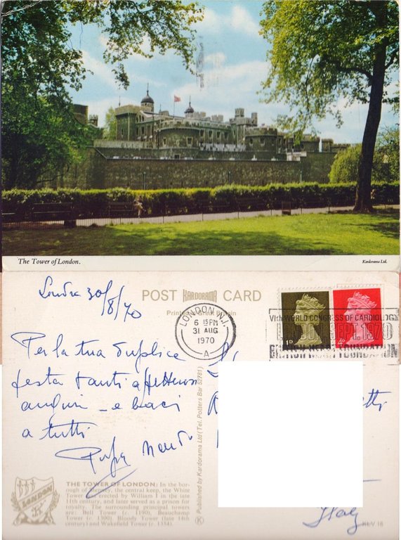 London. The Tower of London. Viaggiata 1970