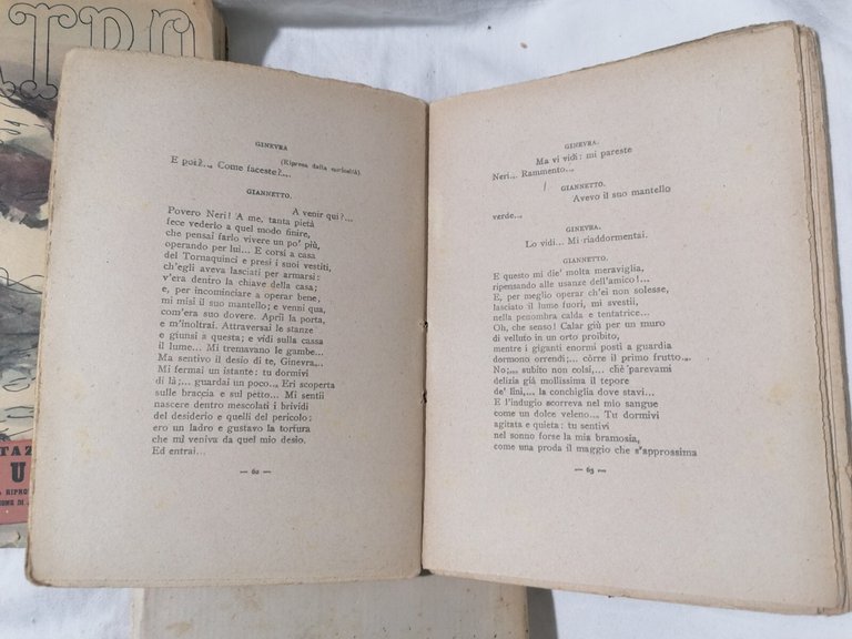 Lotto di tre libretti teatrali vecchi primi Novecento Nino Berrini …