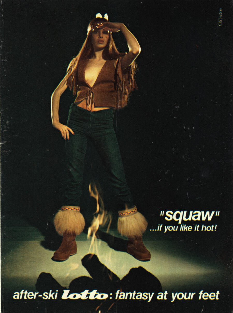 Lotto Squaw after-ski. Advertising 1976 | Immagine principale