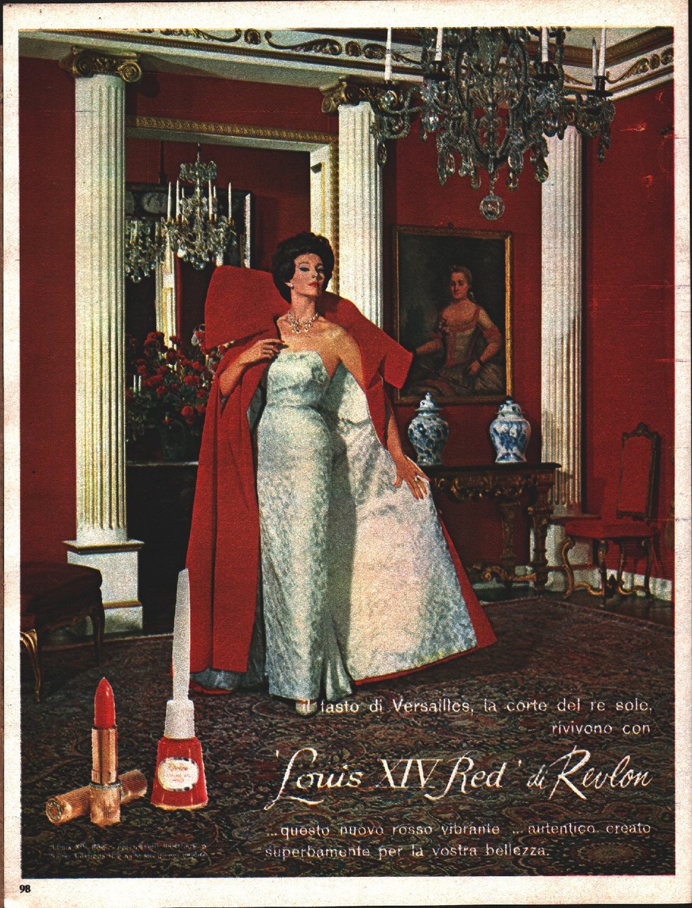 Louis XIV Red di Revlon. Advertising 1962 | Immagine principale
