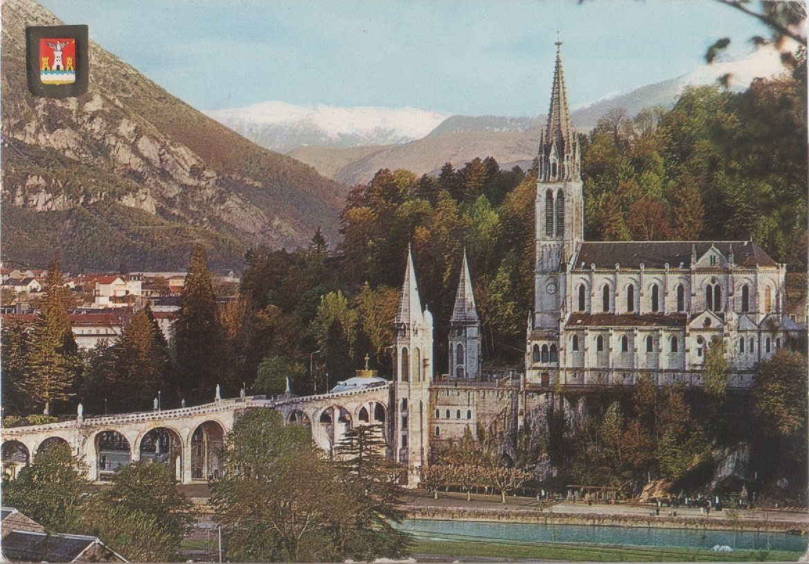 Lourdes. La Basilique et le Pic du Jer. Viaggiata 1978 | Immagine principale