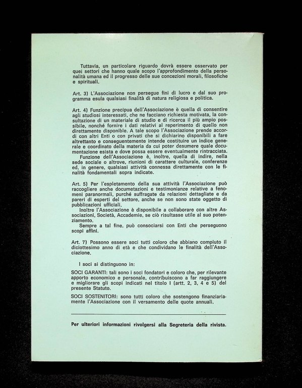 Luce e Ombra Rivista Trimestrale Parapsicologia Aprile Giugno 1988 N^ …