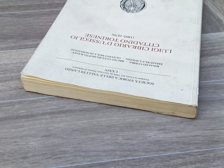 Luigi Cibrario d'Usseglio Cittadino Torinese - Libro Società Valli di …