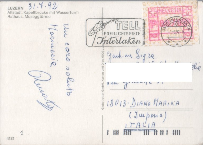 Luzern. Altstadt. Viaggiata 1992 | Immagine Gallery 2