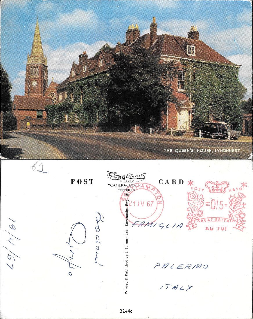 Lyndhurst. The Queen's House - Viaggiata 1967 | Immagine principale
