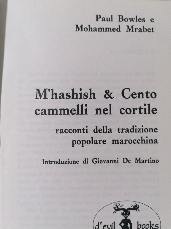 M'Hashish. Cento cammelli nel cortile